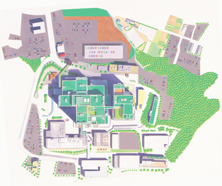 大学敷地内地図