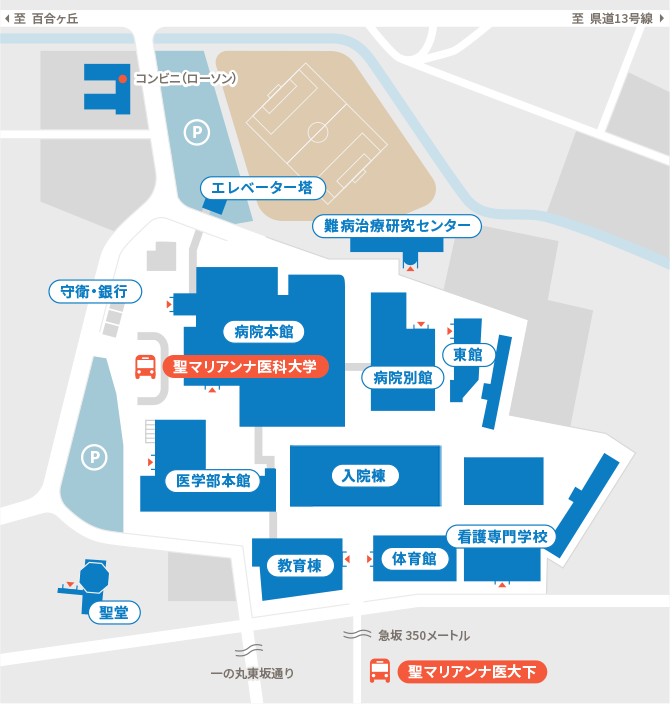 大学周辺マップ