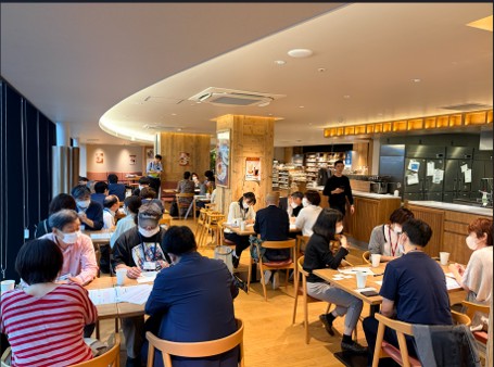MUJIカフェでの開催風景