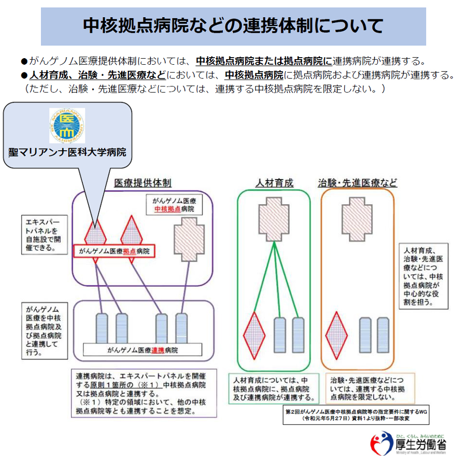 中核拠点病院などの連携体制について