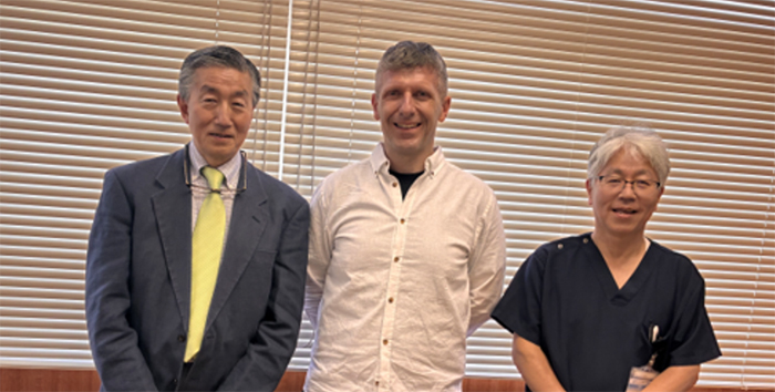 ミラノ大学Dr. Tommaso Mauri氏の来学の様子